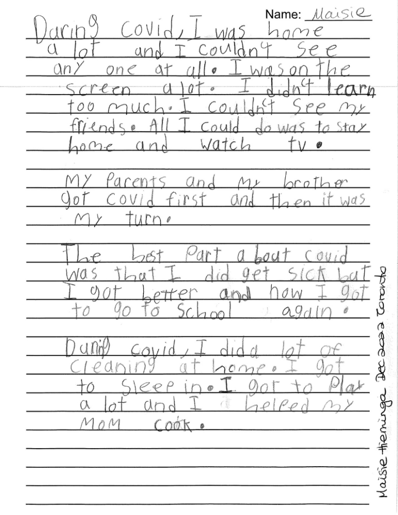 Maisie, 8, Ontario