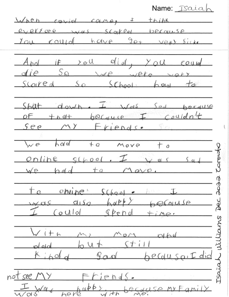 Isaiah, 8, Ontario