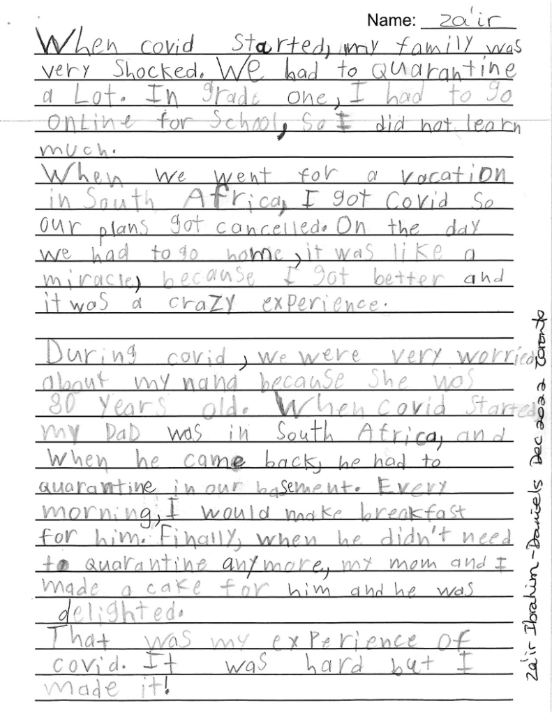 Zair, 8, Ontario