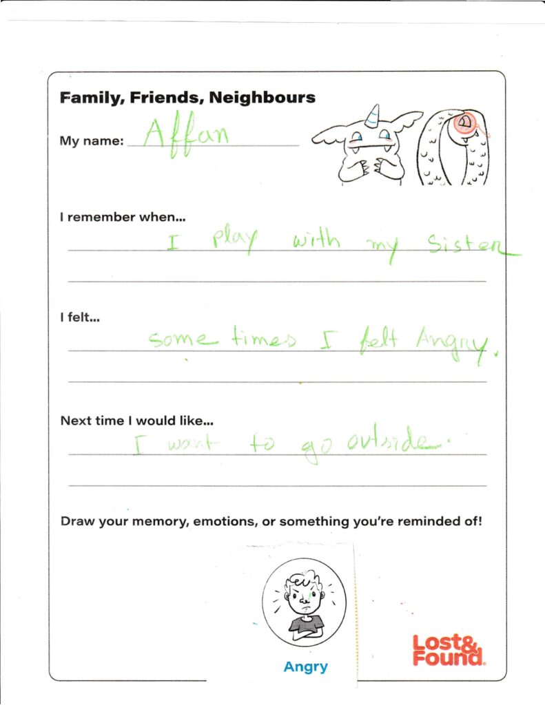 Affan, age 6, Manitoba