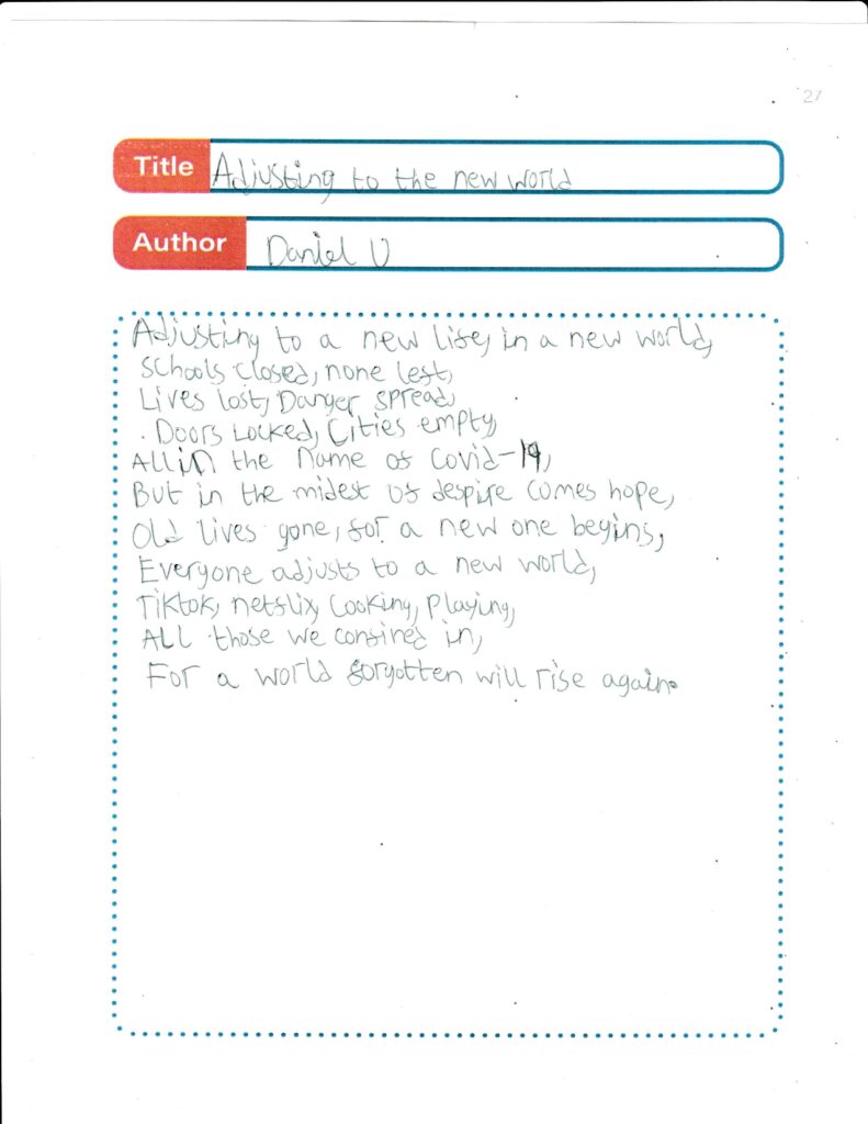 Daniel, age 13, Manitoba