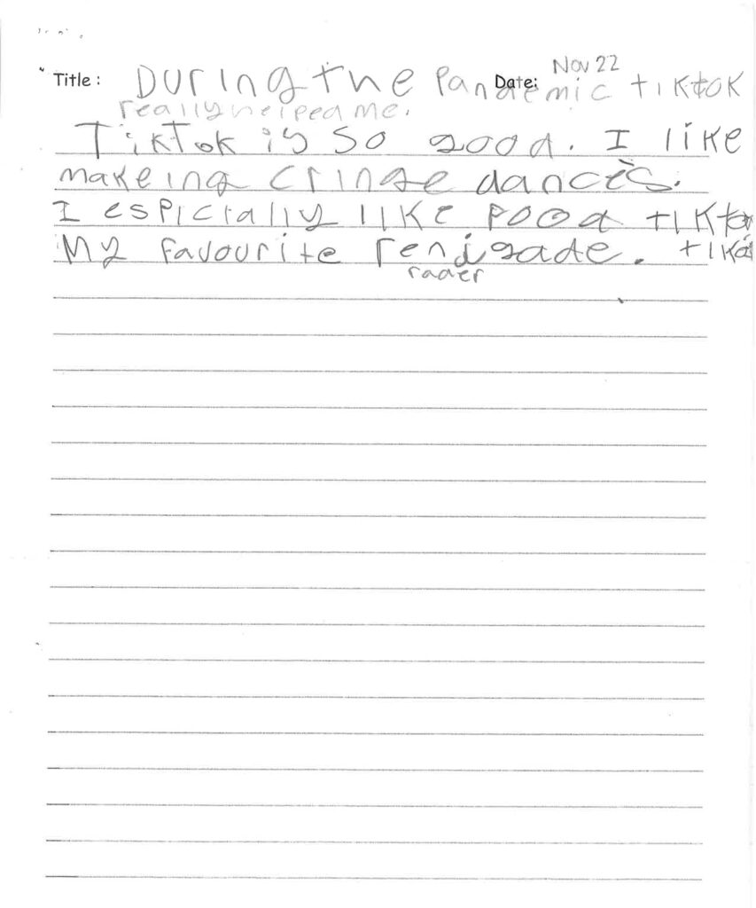 Heeba, age 9, Ontario