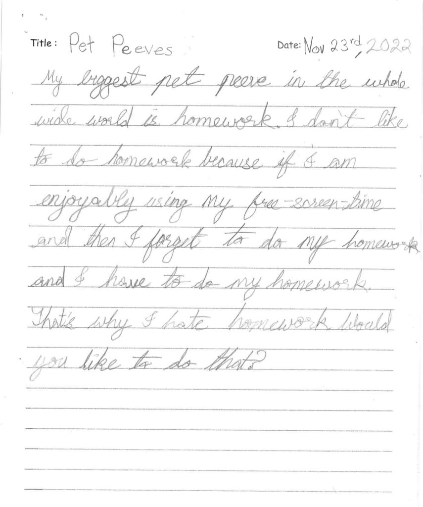 Kushagra, age 10, Ontario