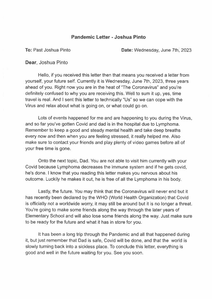Josh, age 14, Ontario