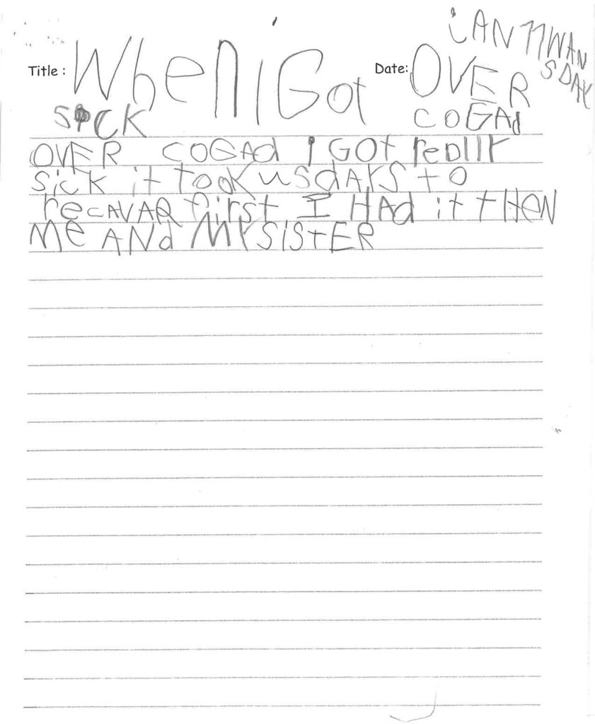 Mohid, age 6, Ontario