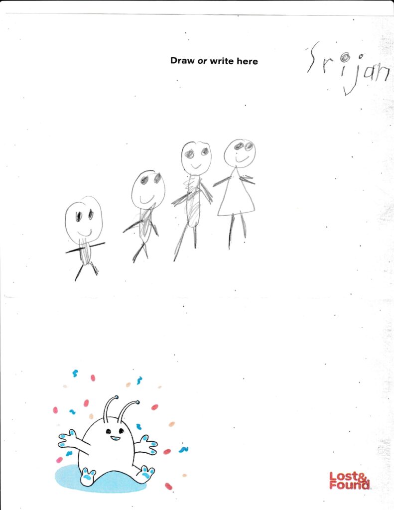 Srijan, age 4, Manitoba